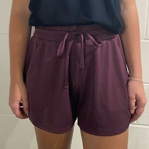 Burgundy sports shorts
